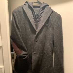 Blazer jacket with hood